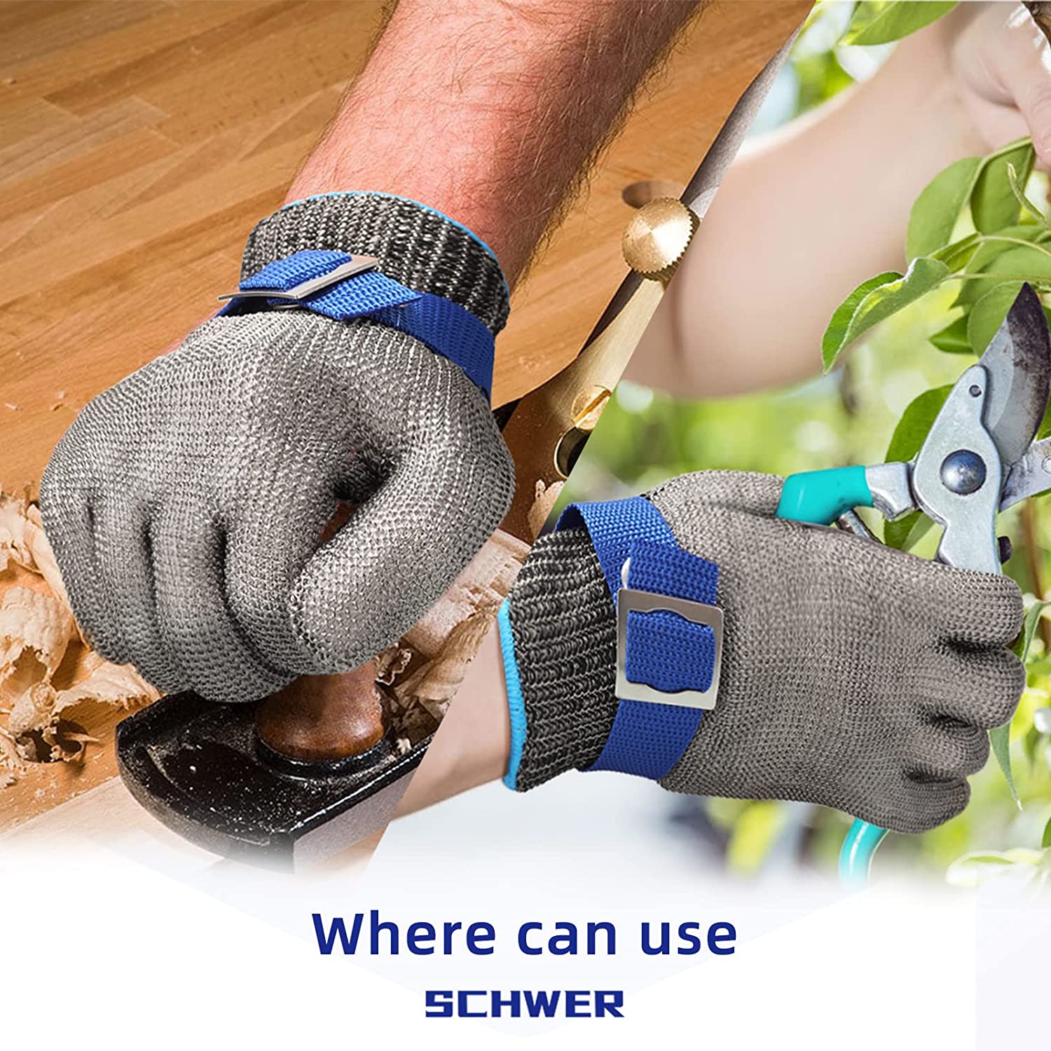 SafeGrip - Durable Safety Glove with Stainless Steel Protection - Secure and Reliable