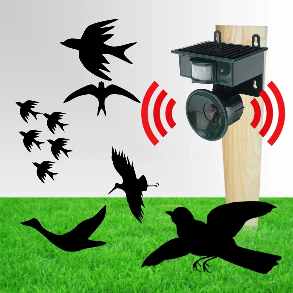 BirdShield - Outdoor Motion-Activated Bird Repeller - Keep Your Space Safe and Bird-Free