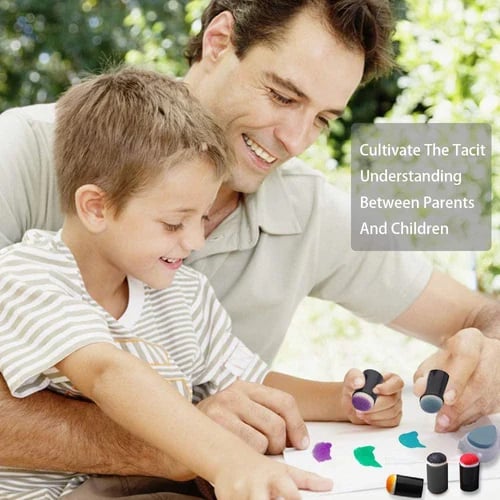 ColorSplash - DIY Finger Paint Set - Creative Art for Kids with Educational Fun