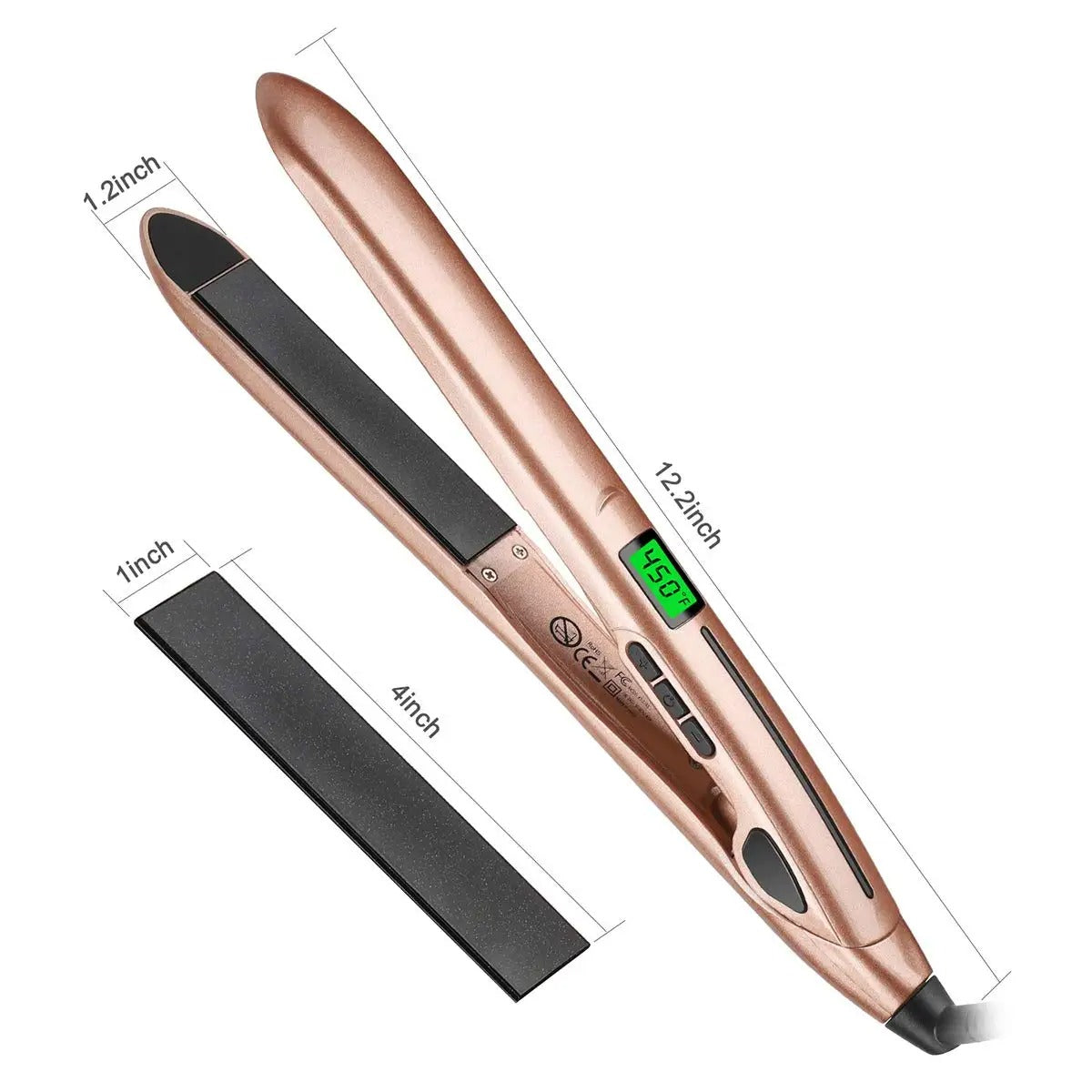 SilkShine Pro - 2-in-1 Ceramic Hair Styler - Smooth Straightening & Perfect Curls