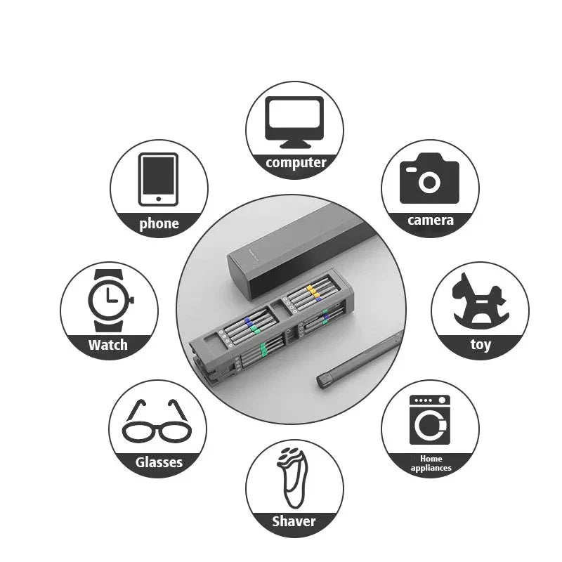 MagnaTool - Magnetic Tip Screwdriver Set - Ergonomic Handle for Precision and Comfort