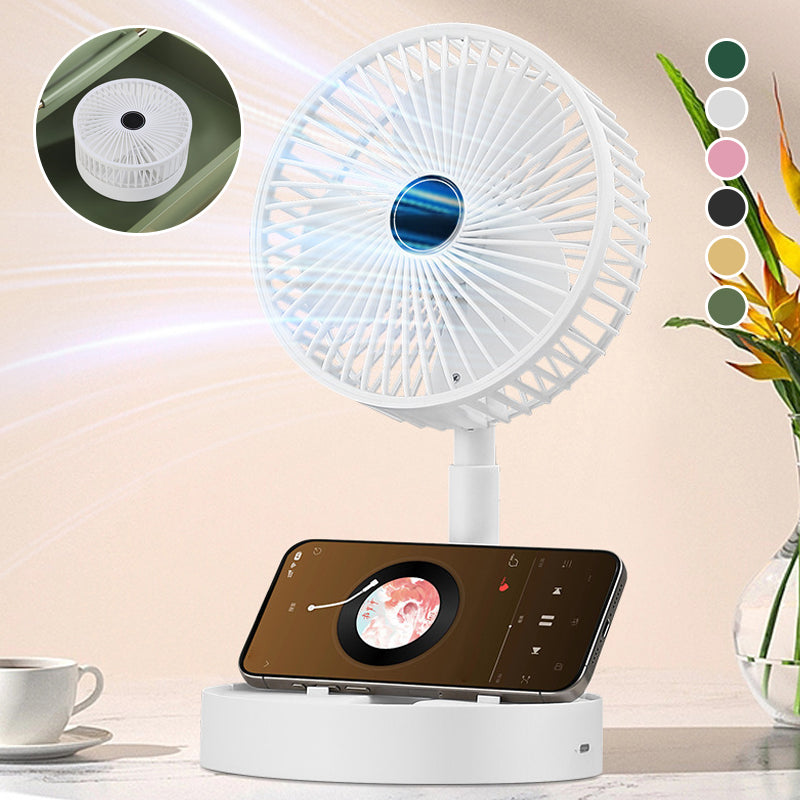ChillWind - Rechargeable Foldable Table Fan - CoolBreeze with Telescopic Design