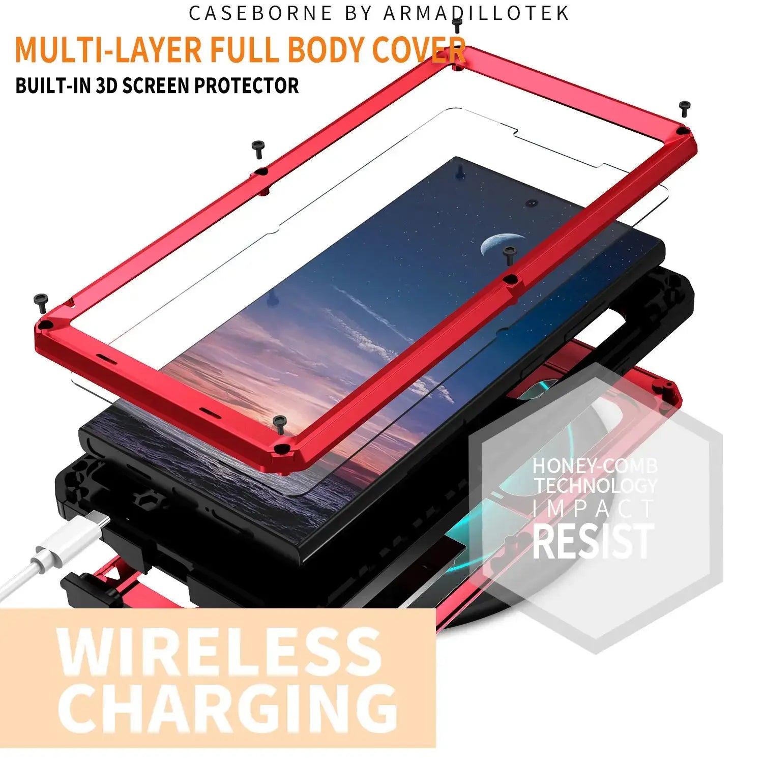 TitanGuard - Ultimate 360-Degree Protection Case for Samsung Galaxy S24 Series - Titanium Shield Flex+
