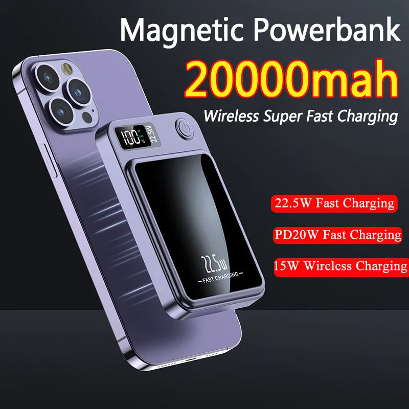 ChargeMate - Magnetic Wireless Power Bank - Fast, Magsafe-Compatible Charging On the Go