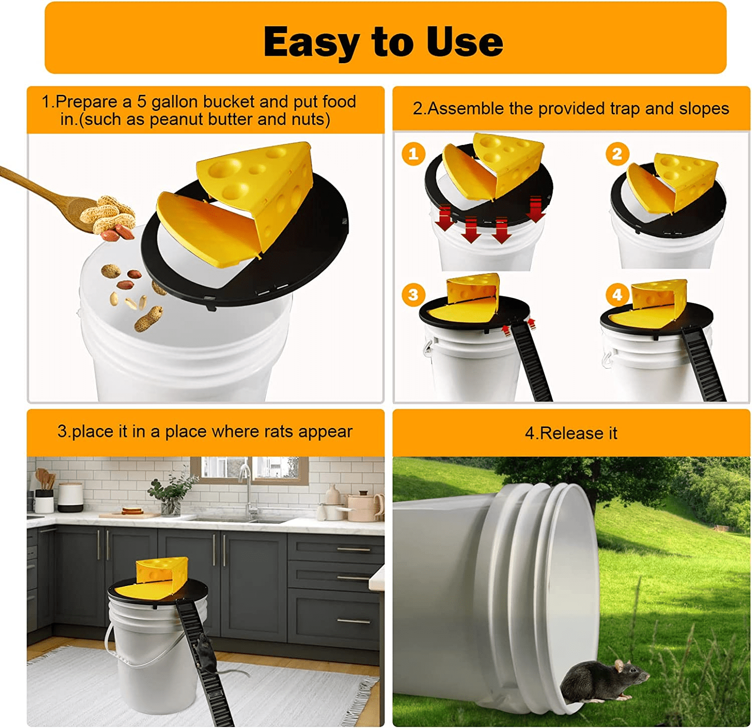 HygieneTrap - Ultra-Slim Mouse Trap - RodentGuard with Hygiene Protection
