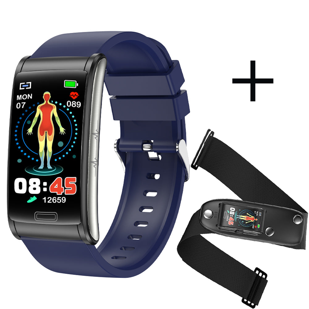 HealthGuard - Advanced Health Bracelet - 3-Channel ECG, Blood Sugar & Oxygen Monitoring for Complete Wellness