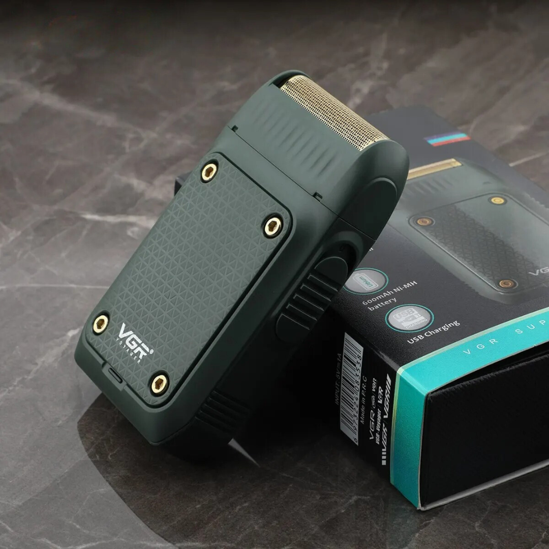 TrimTech - Rechargeable Electric Shaver - Portable Beard Trimmer for a Smooth, Precise Shave