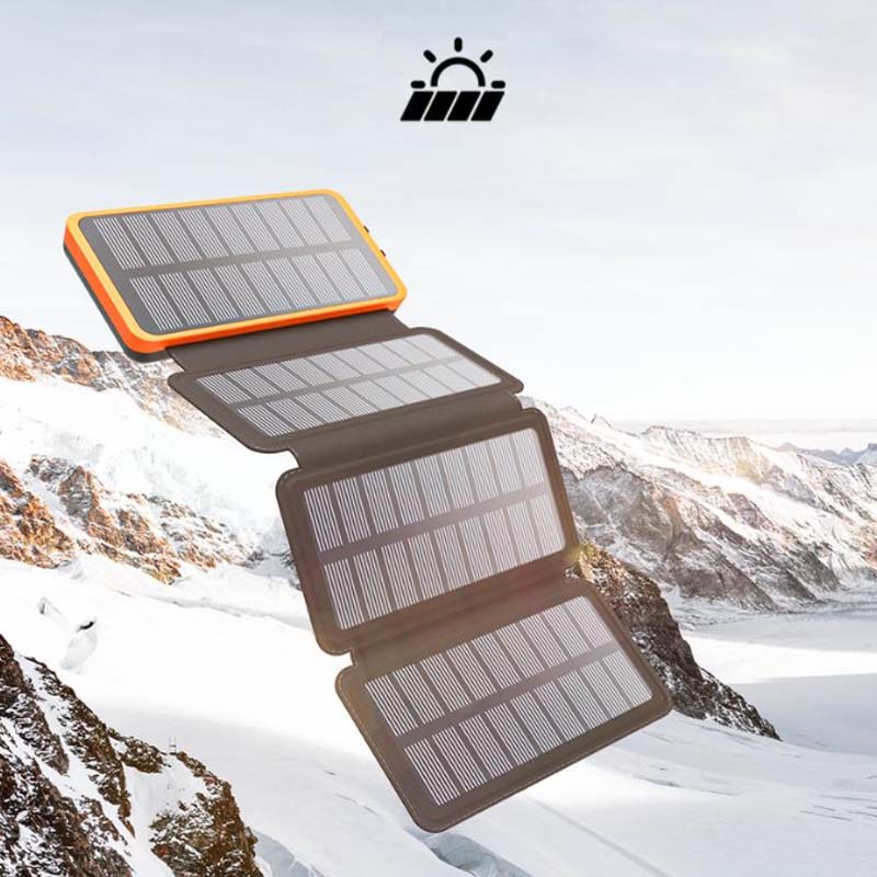 SunCharge - Portable Solar Power Bank - Foldable, Waterproof Charger for Outdoor Adventures