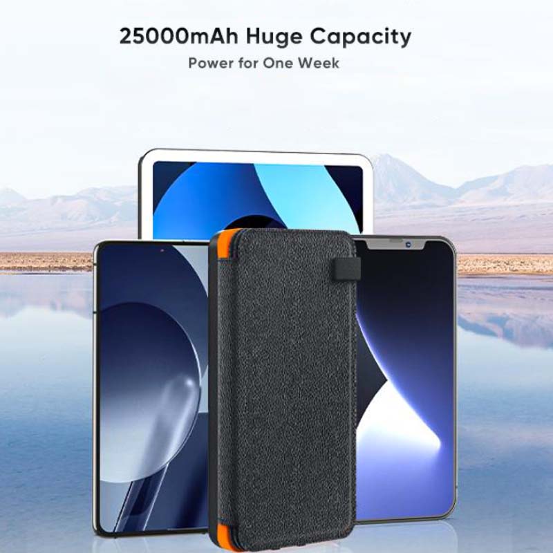 SunCharge - Portable Solar Power Bank - Foldable, Waterproof Charger for Outdoor Adventures