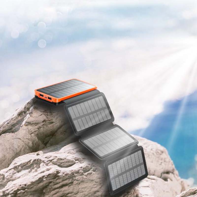 SunCharge - Portable Solar Power Bank - Foldable, Waterproof Charger for Outdoor Adventures