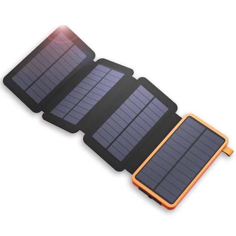 SunCharge - Portable Solar Power Bank - Foldable, Waterproof Charger for Outdoor Adventures